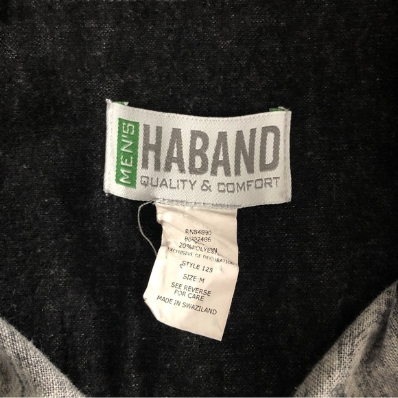 HABAND Quality Comfort Set Of 2 Flannel Button Down Men Size Medium - Picture 5 of 12